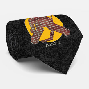 Brick Wall Hockey Goalie Tie