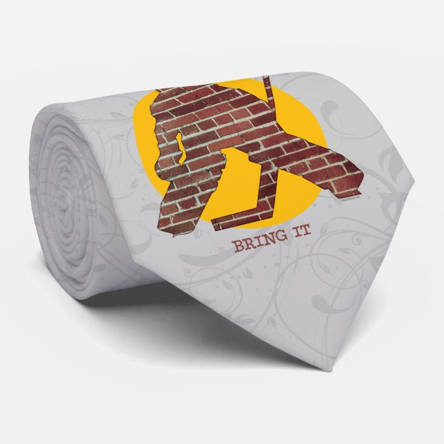 Brick Wall Hockey Goalie Tie (Rolled)