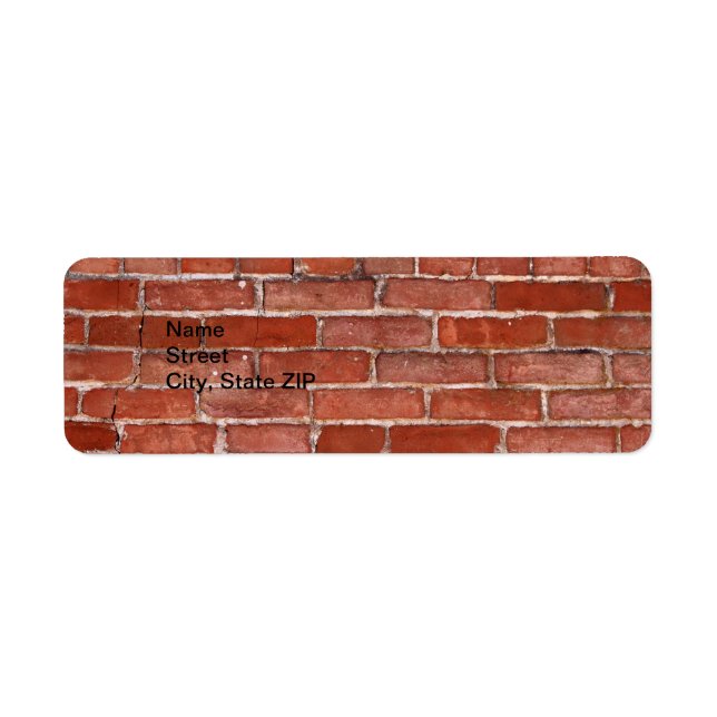 Brick Wall Label (Front)