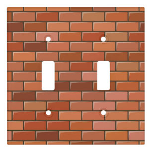brick wall light switch cover