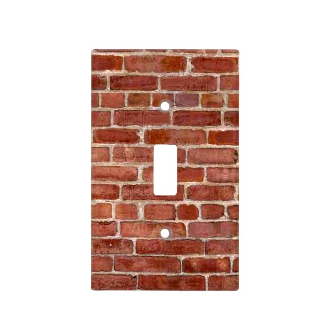 Brick Wall Light Switch Cover Plate (Front)