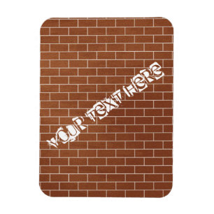 Brick Wall Magnet with Custom Text