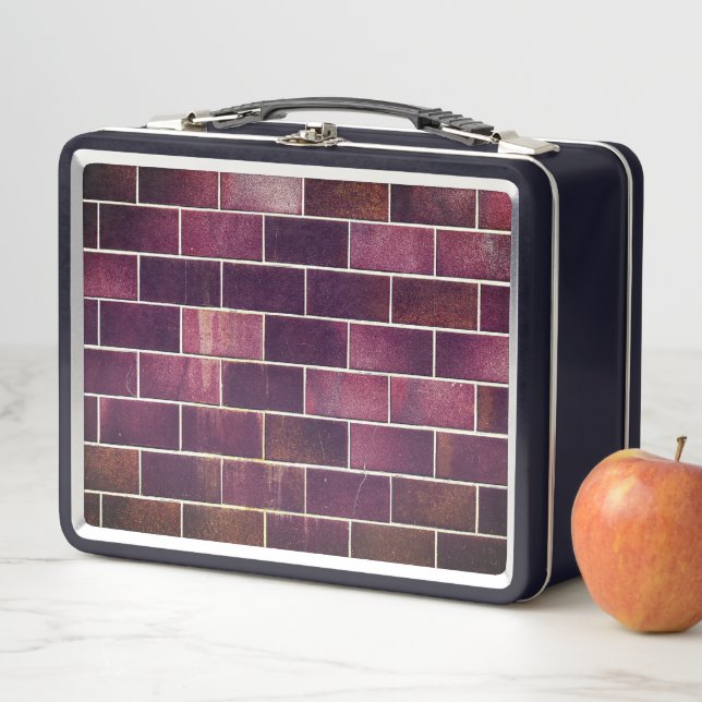 Brick Wall Metal Lunch Box (In Situ)