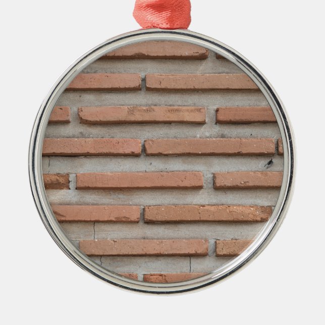 Brick wall metal ornament (Front)