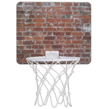 Brick Wall Mini Basketball Hoop by LoveTheLaughs at Zazzle