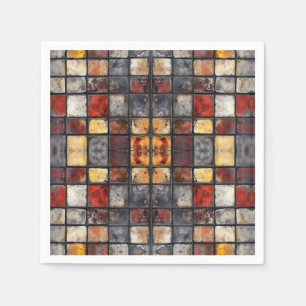 Brick wall Mosaic Napkins