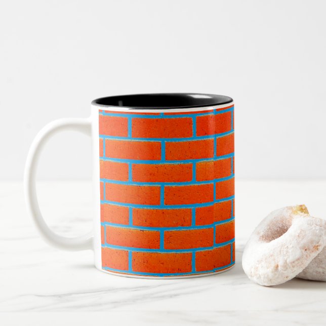 Brick Wall Mug (With Donut)