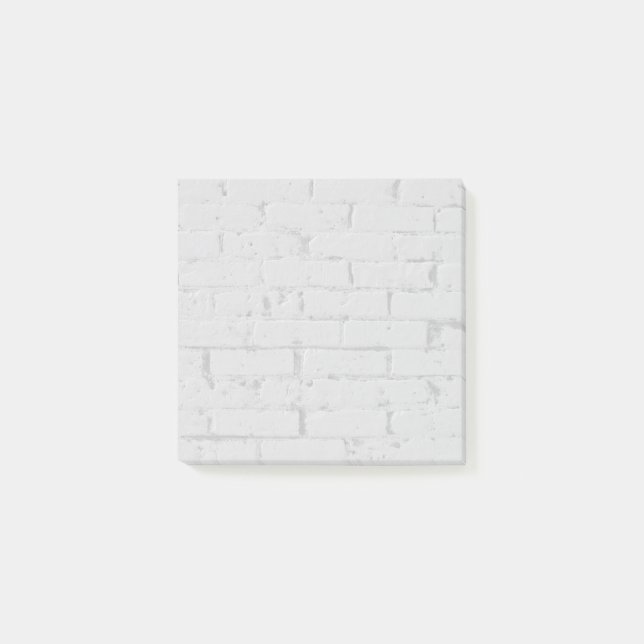 Brick Wall Painted Light Grey  Post-it Notes (Front)