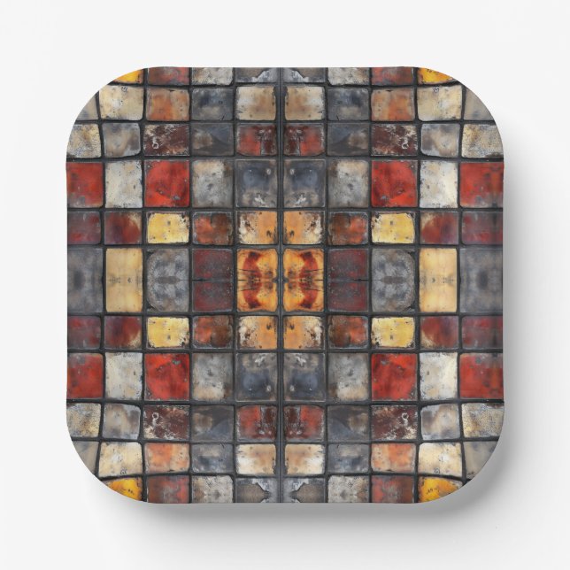 Brick wall paper plates (Front)