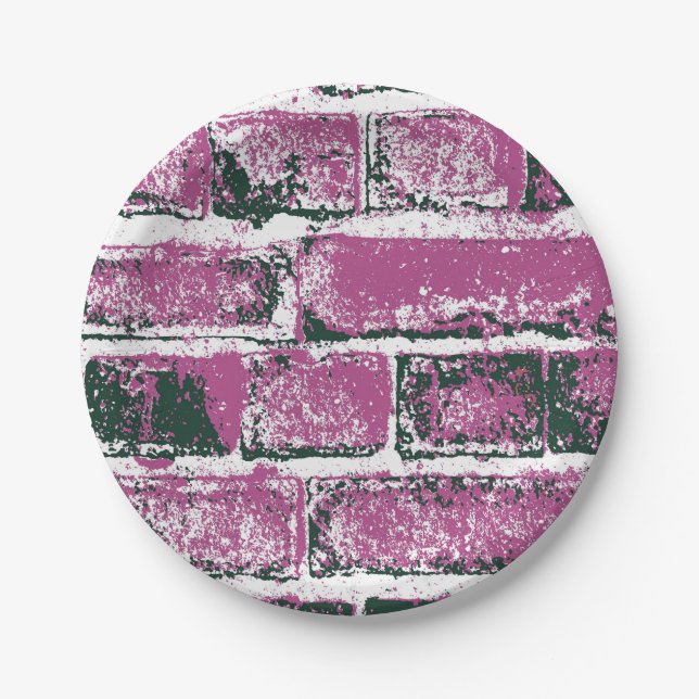 BRICK WALL PAPER PLATES (Front)