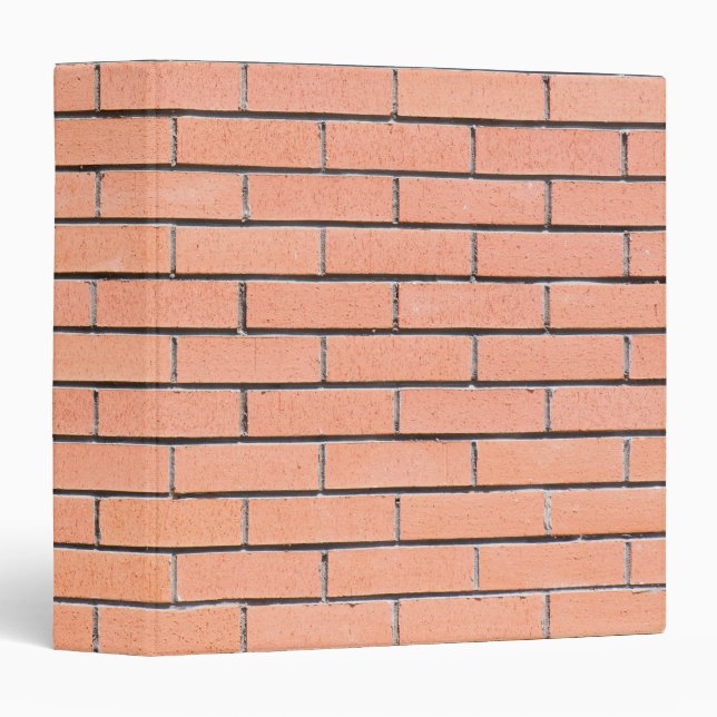 Brick wall pattern 3 ring binder (Front/Spine)