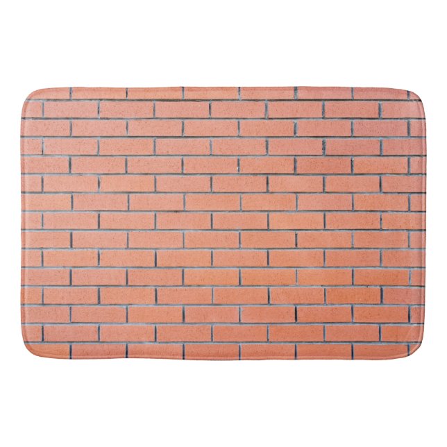 Brick wall pattern bathroom mat (Front)