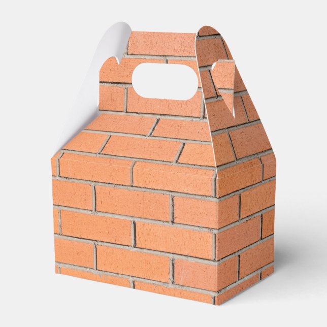 Brick wall pattern favor boxes (Front Side)