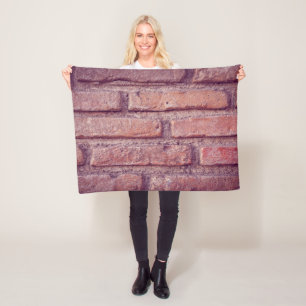 Brick Wall Pattern Fleece Blanket – Cozy Brick