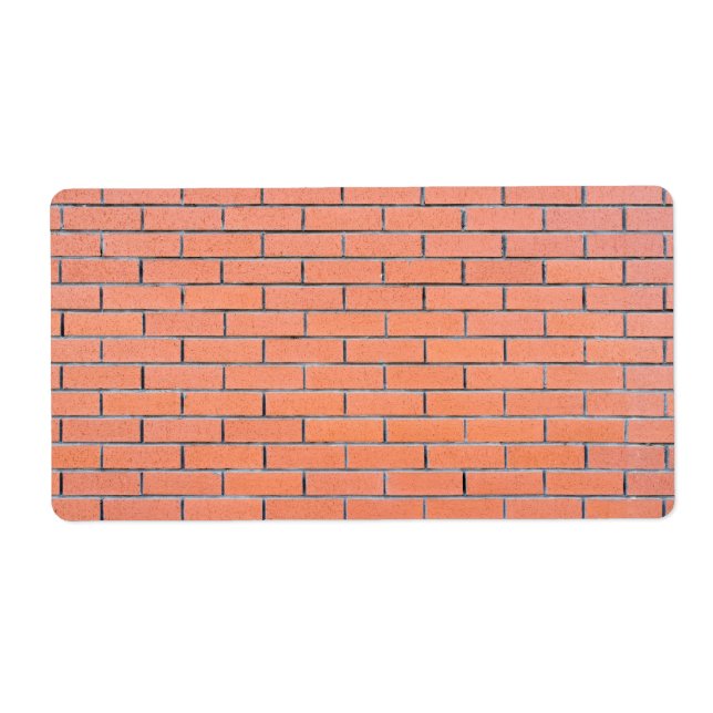 Brick wall pattern label (Front)