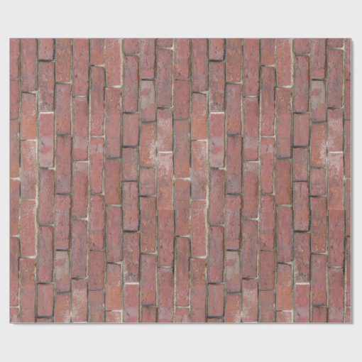 Brick Wall Pattern Wrapping Paper Zazzle