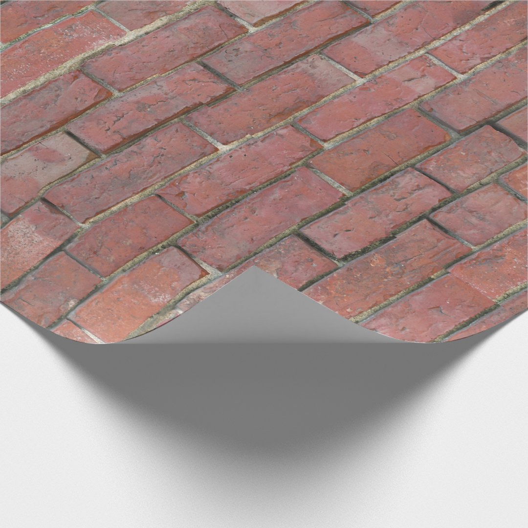 Brick Wall Pattern Wrapping Paper Zazzle