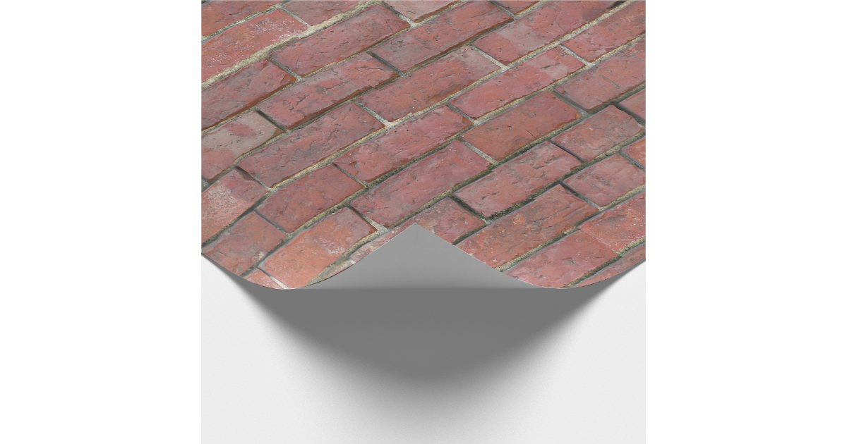 Brick Wall Pattern Wrapping Paper Zazzle