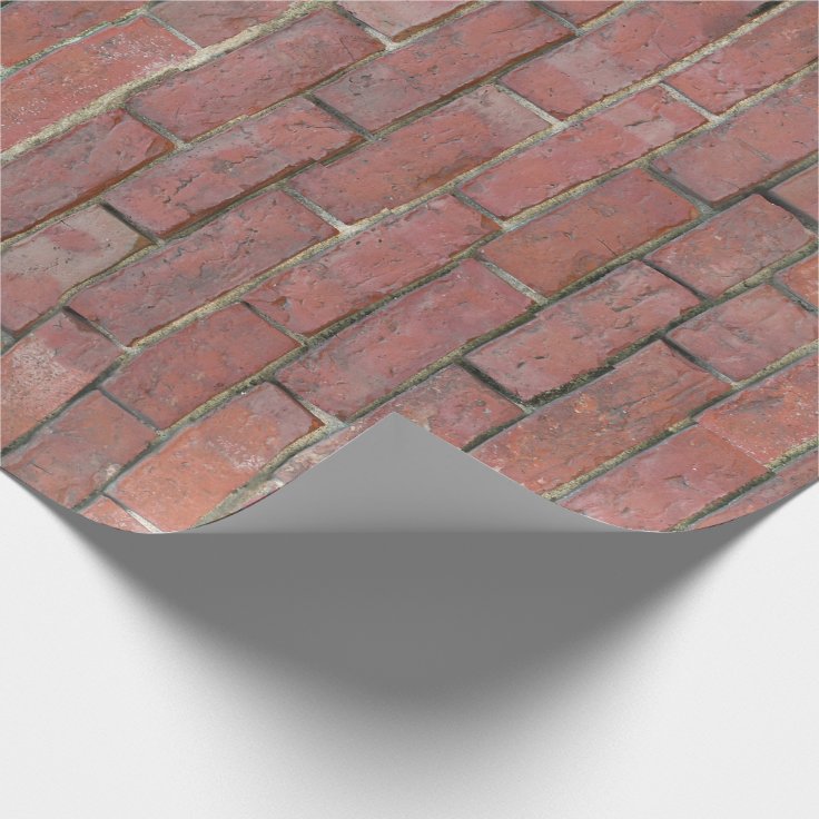 Brick Wall Pattern Wrapping Paper Zazzle