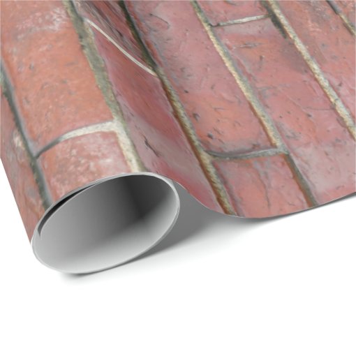 Brick Wall Pattern Wrapping Paper Zazzle