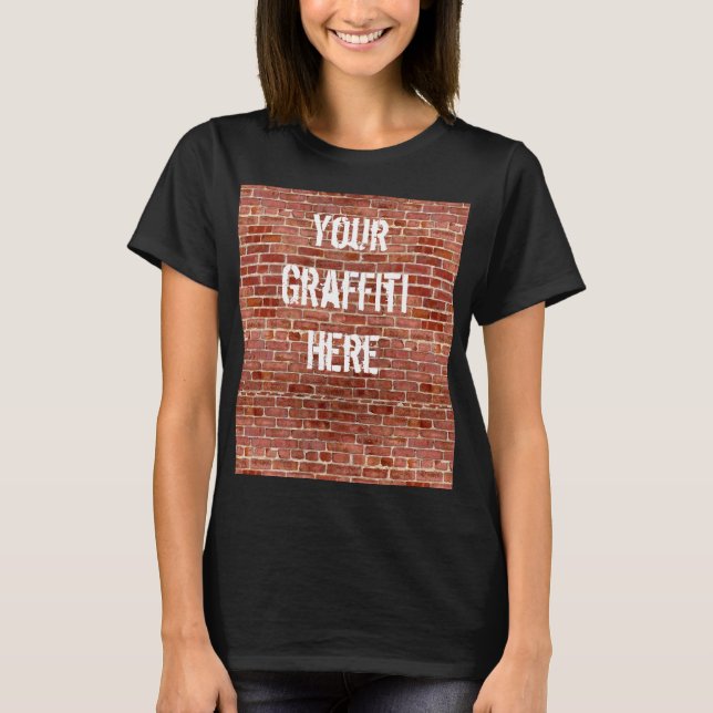 Brick Wall Personalized Graffiti Shirt (Front)