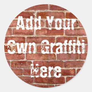 Brick Wall Personalized Graffiti Stickers