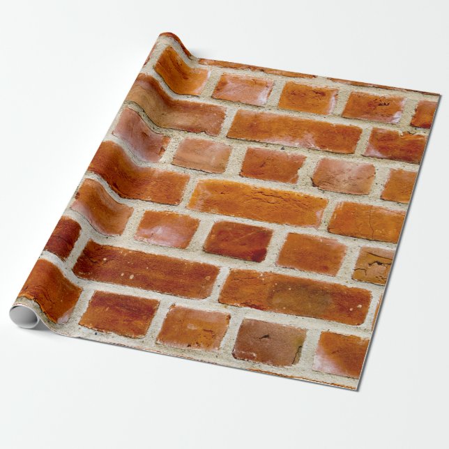 Brick Wall Photo Wrapping Paper (Unrolled)