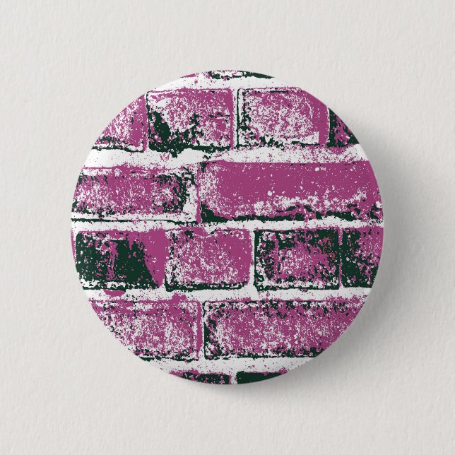 BRICK WALL PINBACK BUTTON (Front)
