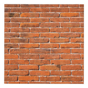 Brick wall red brick wall wall faux canvas print