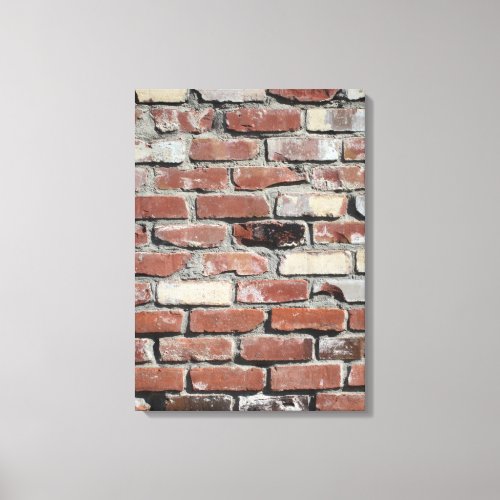 brick wall red wall bricks texture background old canvas print