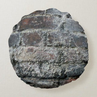 Brick Wall Round Pillow