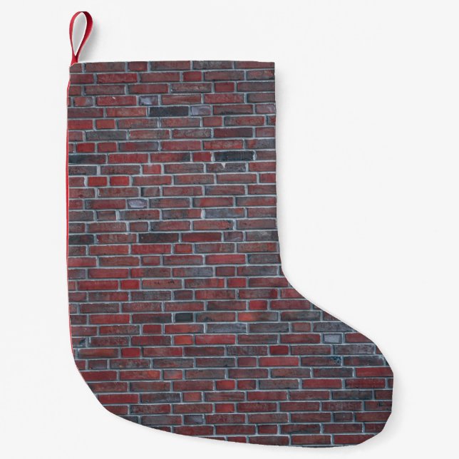 Brick wall small christmas stocking (Front)