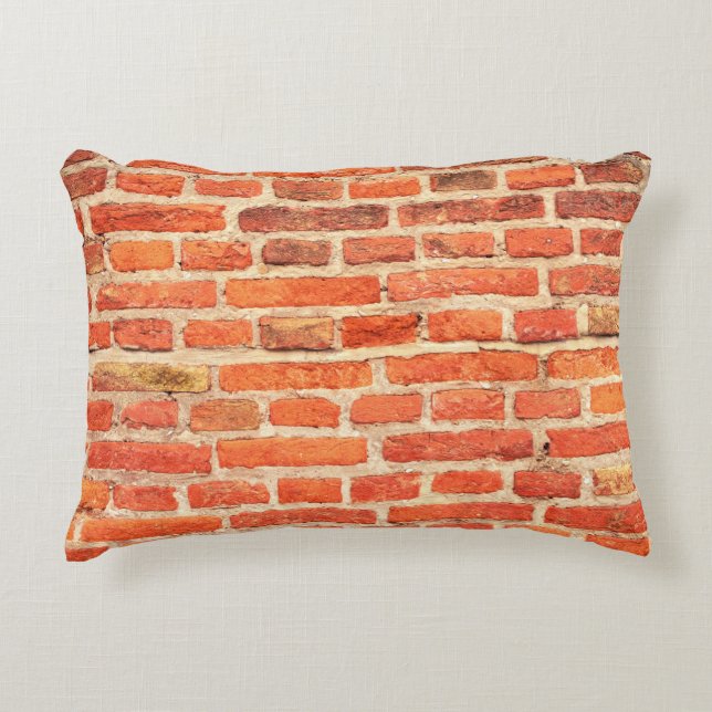 Brick wall texture brick wall accent pillow (Front)