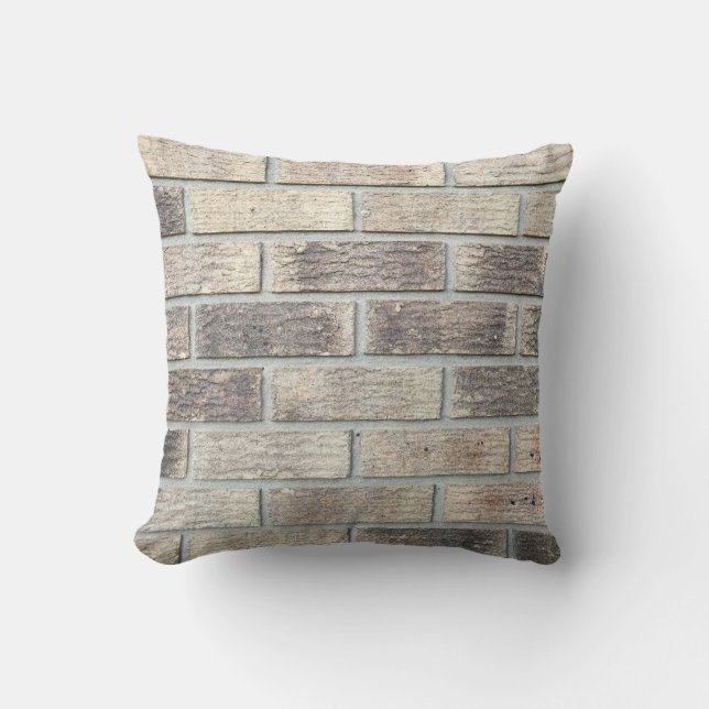 Brick Wall Throw Pillow (Front)