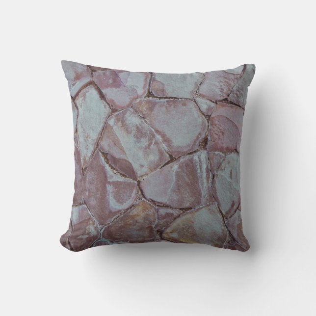 Brick wall throw pillow (Front)