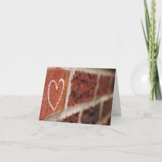 Brick Wall Valentine Holiday Card