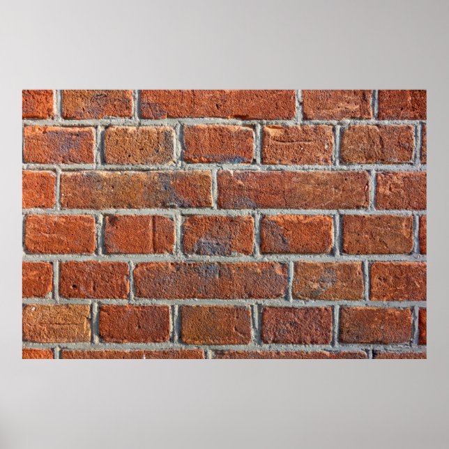 Brick wall wall brickwork masonry poster (Front)