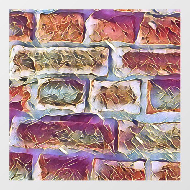 BRICK WALL   WALL DECAL  (Front)