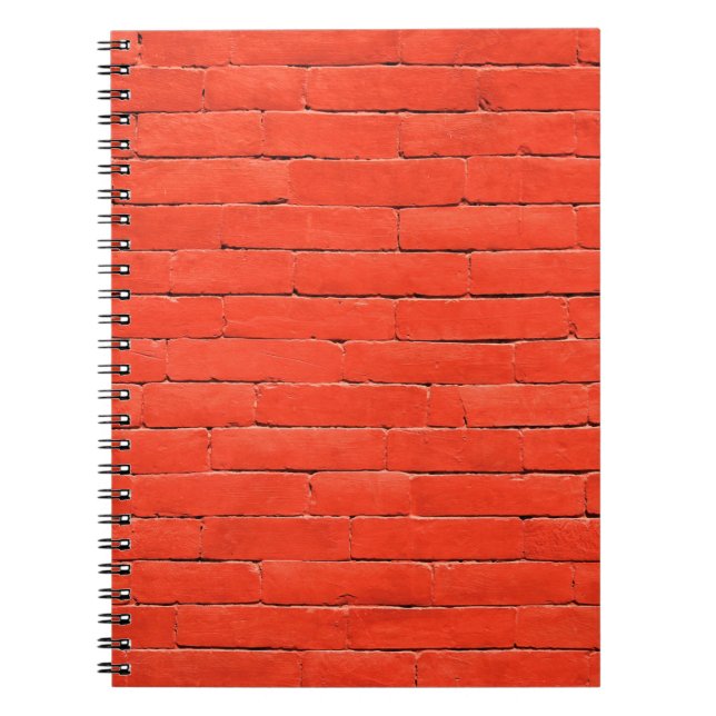 Brick wall wall red bricks notebook (Front)