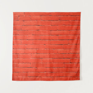 Brick wall wall red bricks tapestry