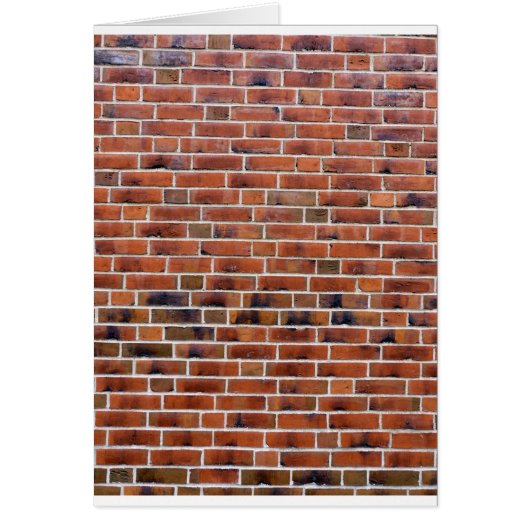 Brick wall with joints cards (Front)