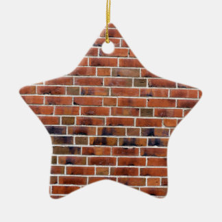 Brick wall with joints ceramic ornament