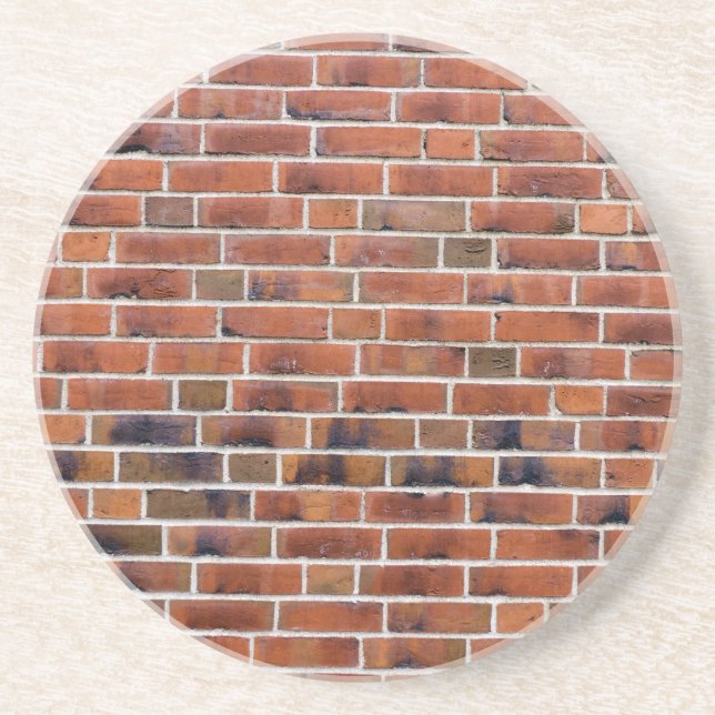 Brick wall with joints drink coaster (Front)
