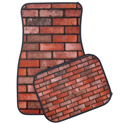 Brick wall with red brick red brick background b car floor mat