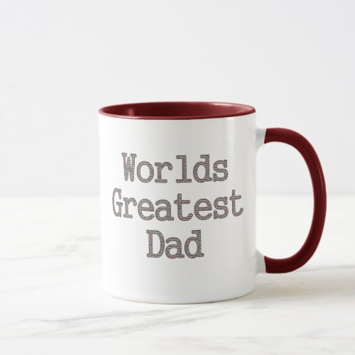 Brick Wall Worlds Greatest Dad Mug