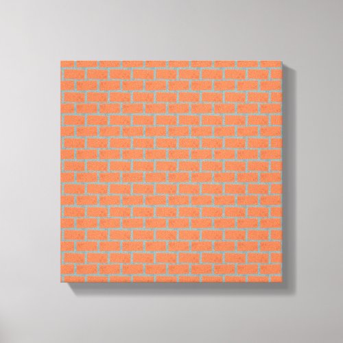 Brick Wall Wrapped Canvas 12 x 12 15 Single