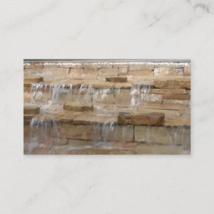 Brick Waterfall Business Cards