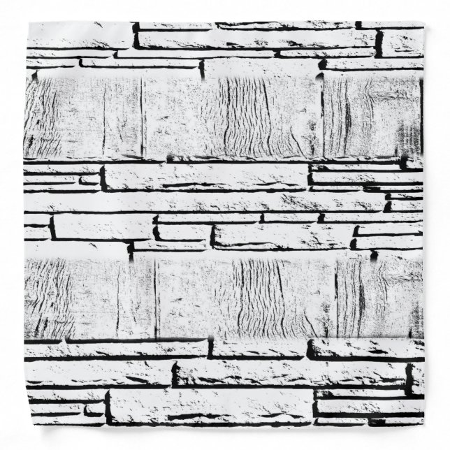 Brick White and Black Bandana (Front)