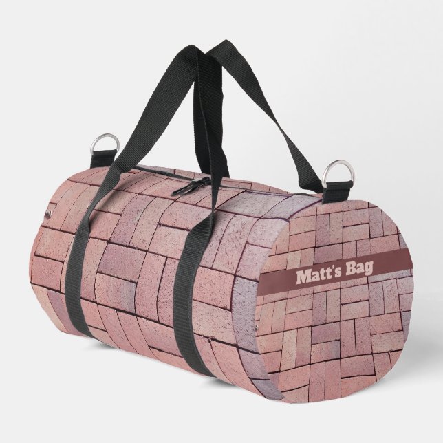 Brick Work Duffle Bag (Left Corner)