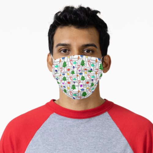 Bricked Christmas  Adult Cloth Face Mask